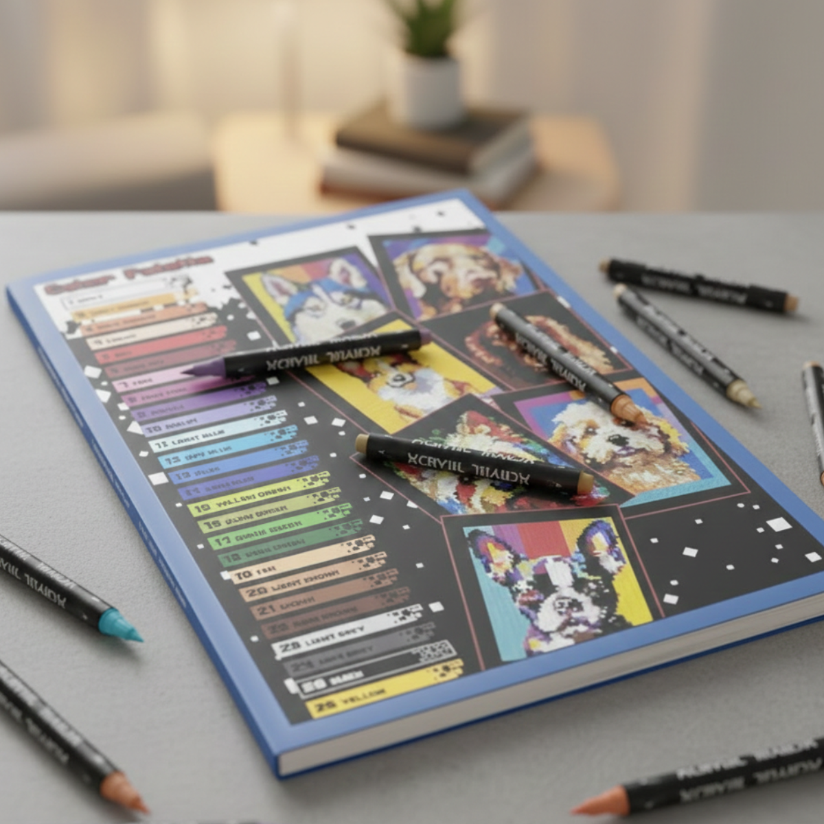 Kolorowanie po numerach - Edycja Pieski